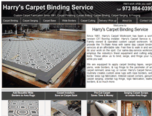 Tablet Screenshot of harryscarpetbindingnj.com